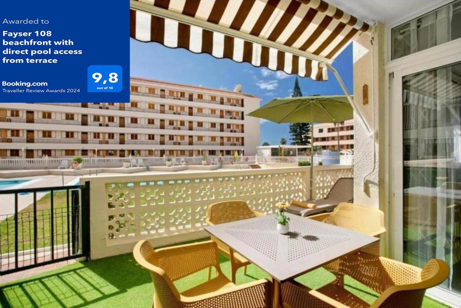 Fayser 108 Beachfront With Direct Pool Access From Terrace Arona  Eksteriør bilde