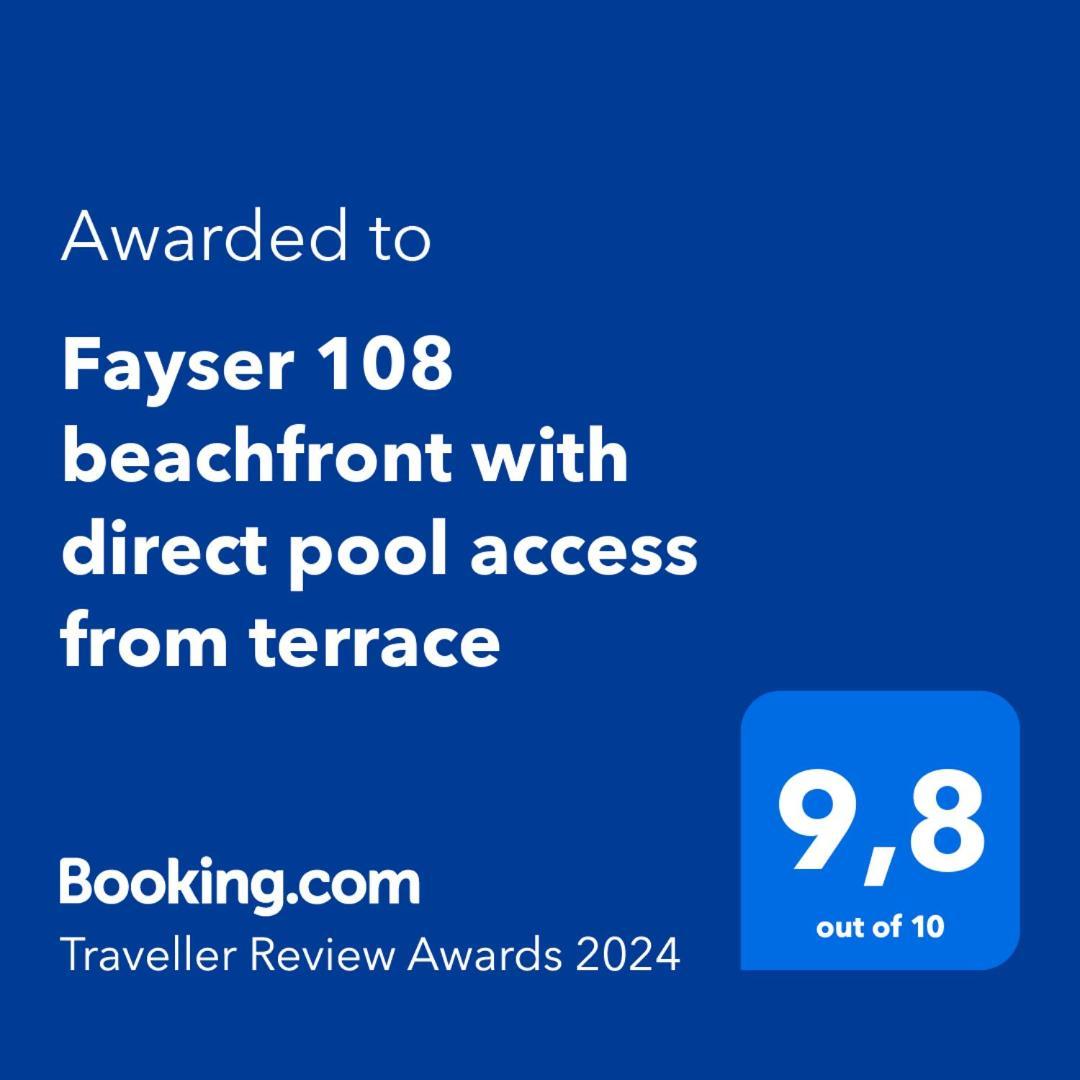 Fayser 108 Beachfront With Direct Pool Access From Terrace Arona  Eksteriør bilde
